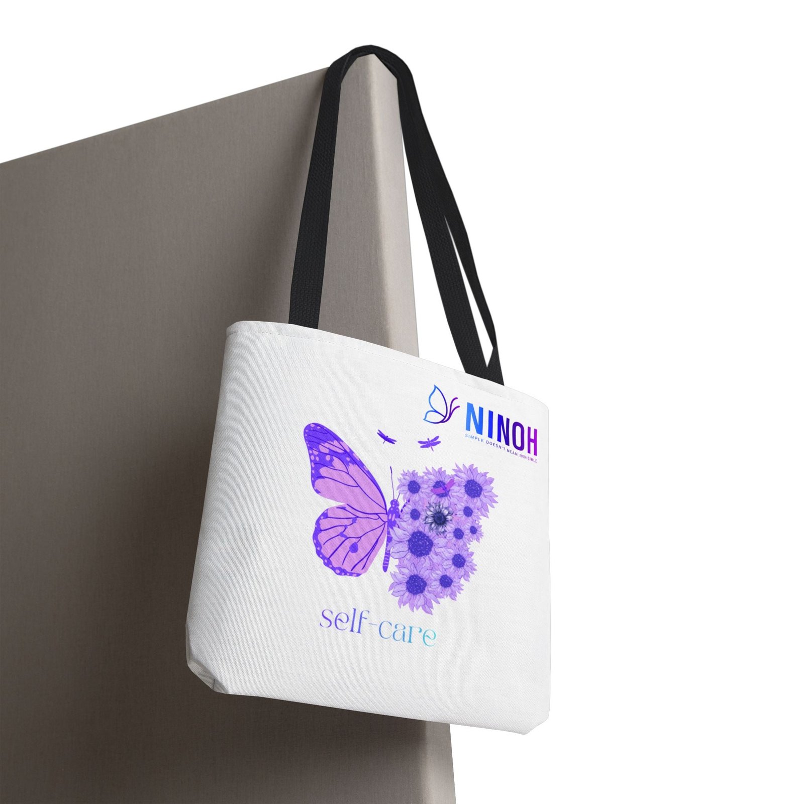 Self Care Butterfly Tote Bag — Simple Doesn't Mean Invisible