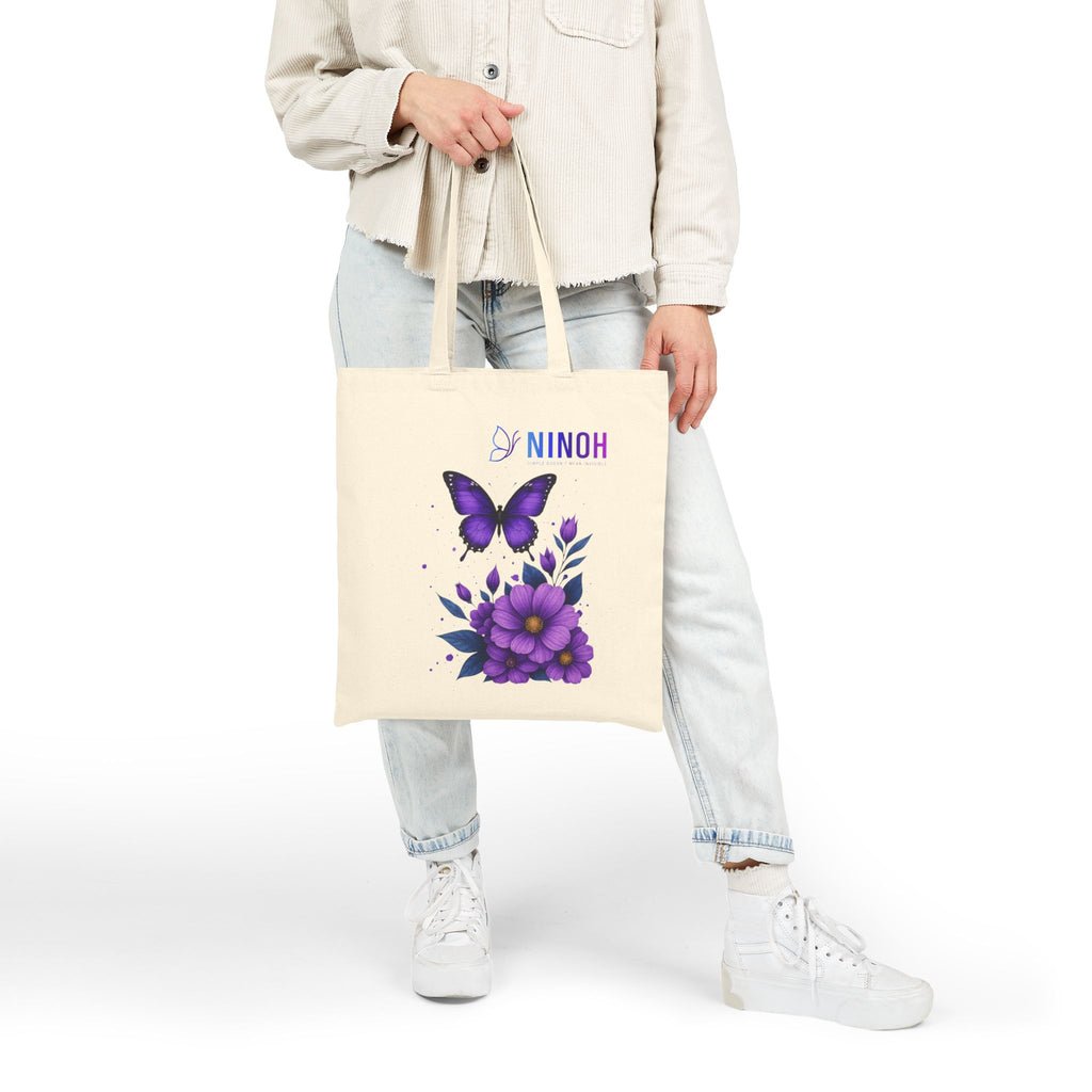 Butterfly & Floral Tote- Simple Doesn't Mean Invisible