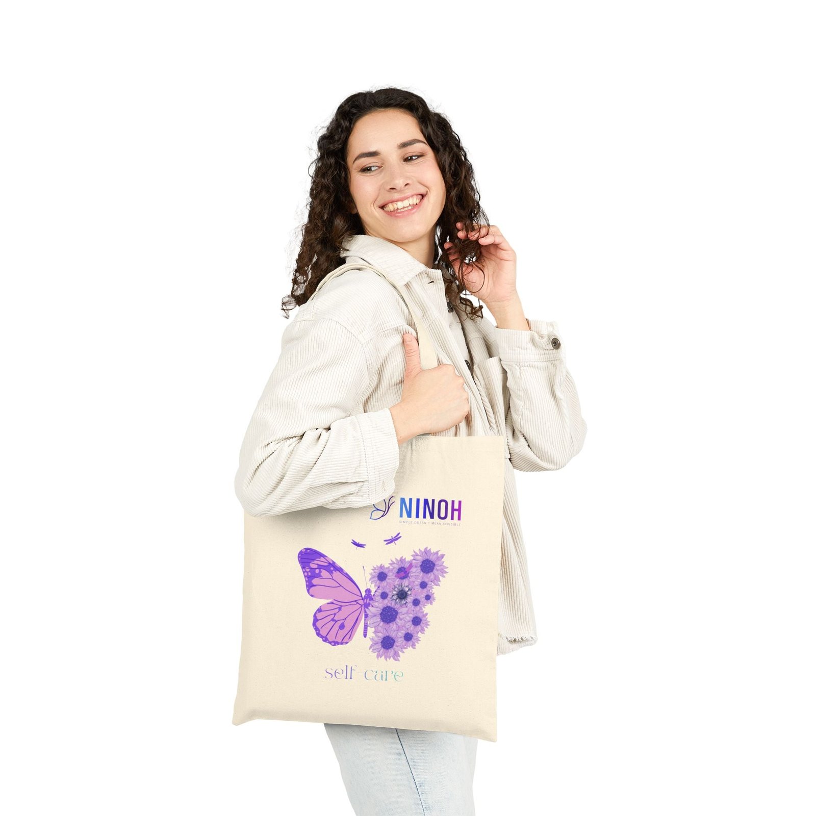Butterfly Floral Tote - Simple Doesn't Mean Invisible