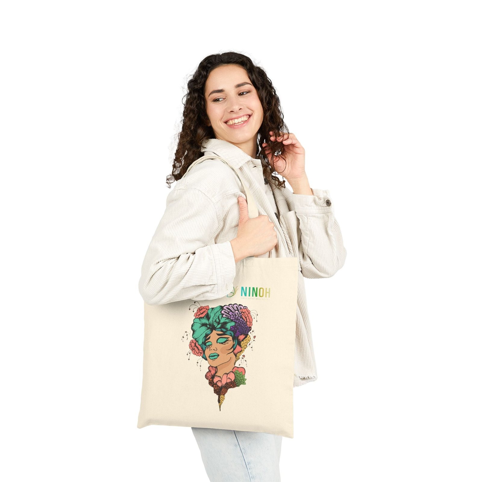 Artistic Floral Tote — NINOH Accent